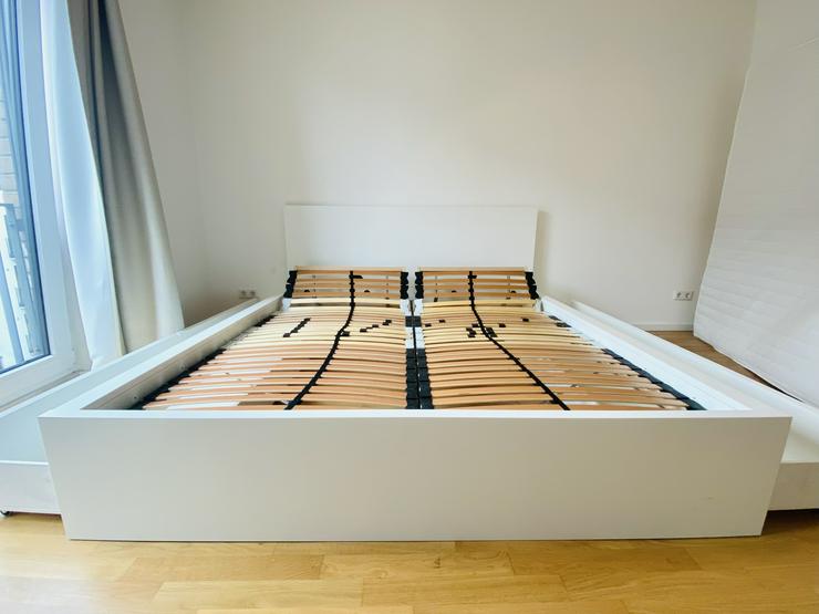 Bild 5: IKEA Bett MALM (180x200) inkl. Matratze (180cm) und 2 verstellbare Lattenroste