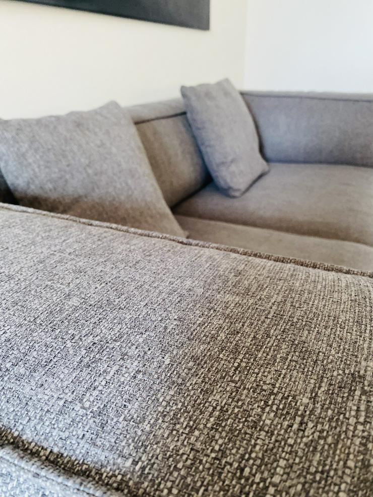 Design-Sofa (220 cm), grau inkl. modularer Sofa Puff - Sofas & Sitzmöbel - Bild 5