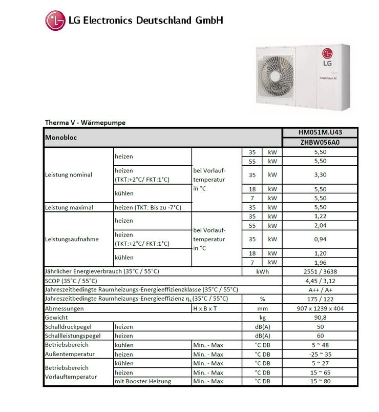 LG Therma V Set Monobloc Luft Wasser Wärmepumpe R32, 10 kW. prehalle - Wärmepumpen - Bild 2