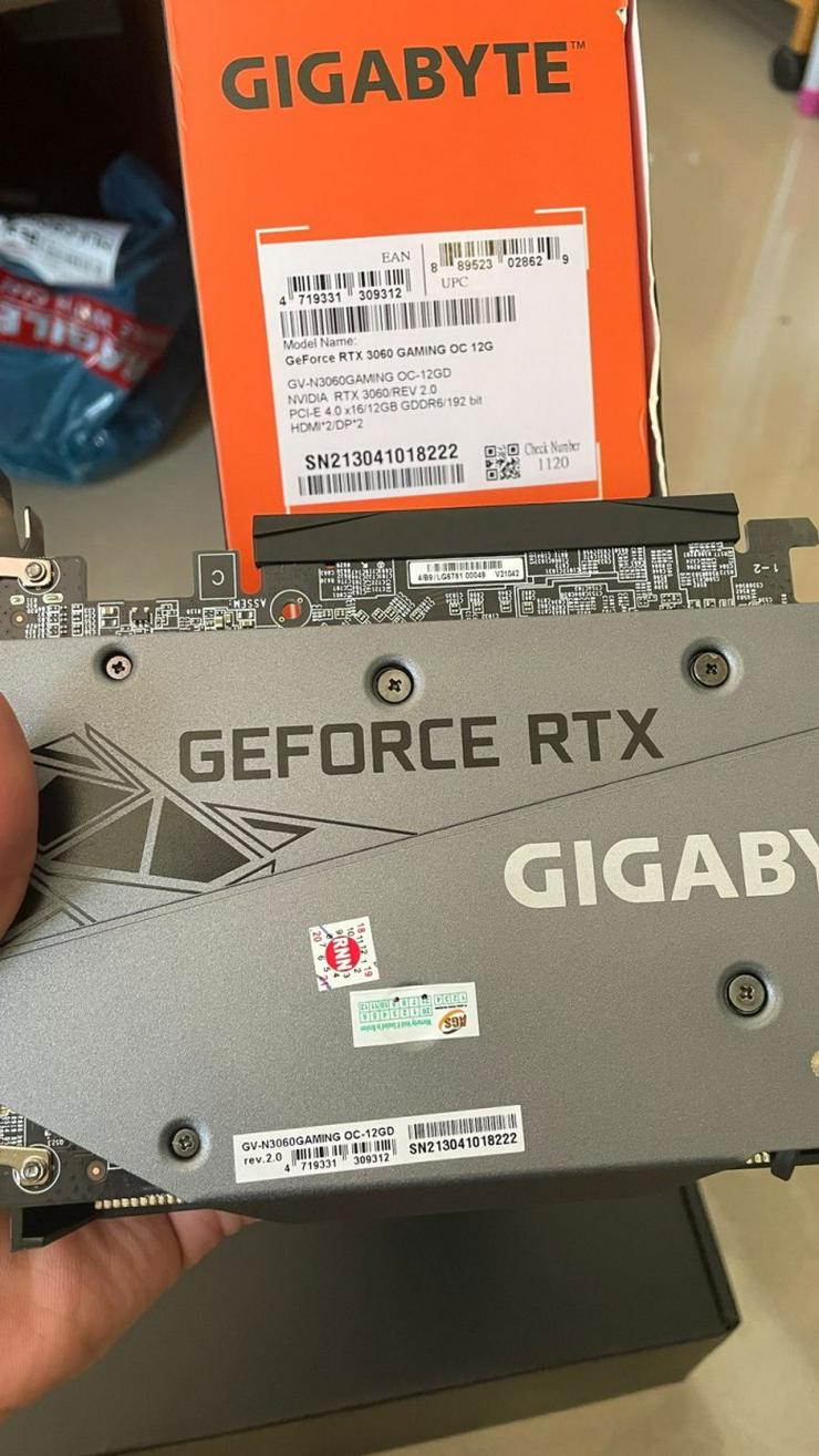 Bild 2: Nvidia Gigabyte RTX 3060 Gaming OC 12Gb Rev. 2.0 