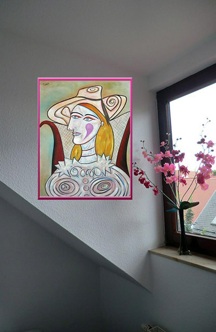 Bild 3: PABLO PICASSO Meisterwerk "Frau". Blickfang! Geschenkidee.  Einmalig! Wandbild. Neuheit! Sammelobjekt. Zimmerdeko. Unikat! 