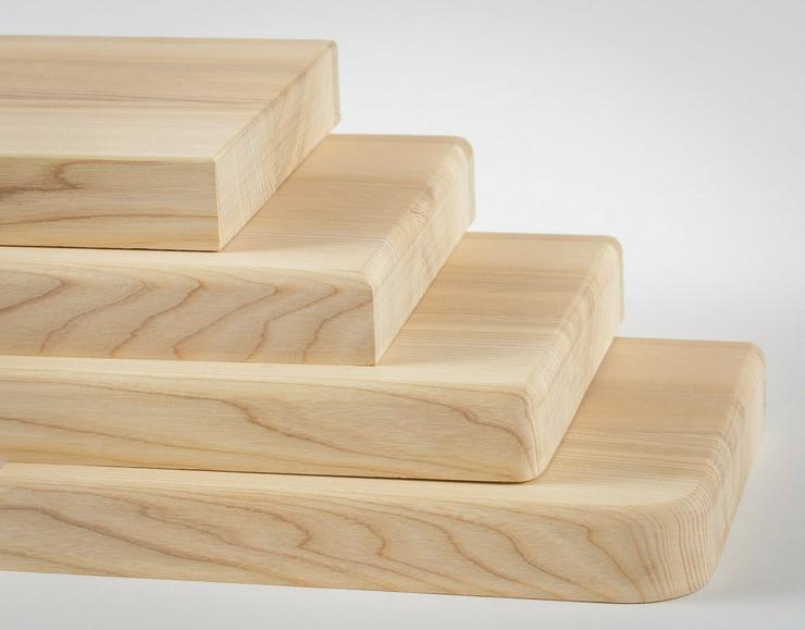 Bild 2: HOLZTREPPENSTUFEN HOLZTREPPE ESCHENHOLZ MASSIVHOLZSTUFE LACKIERT 85x28x4cm