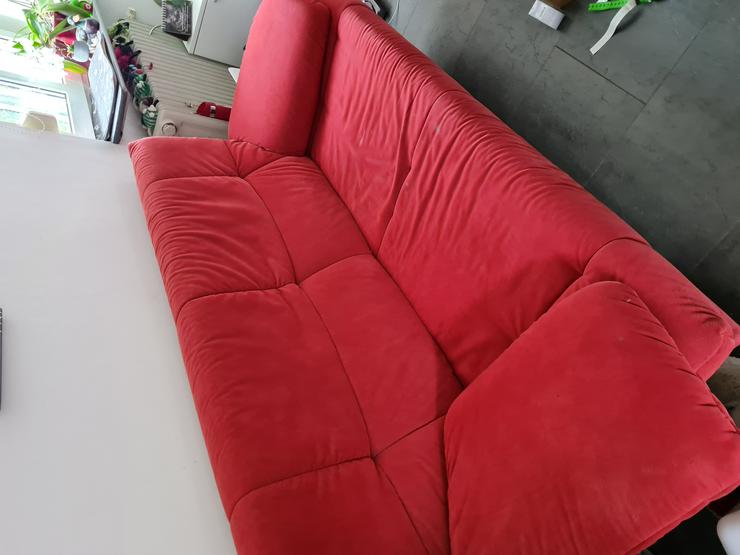 Bild 1: Rote Designer Sofas gebraucht zu verschenken 