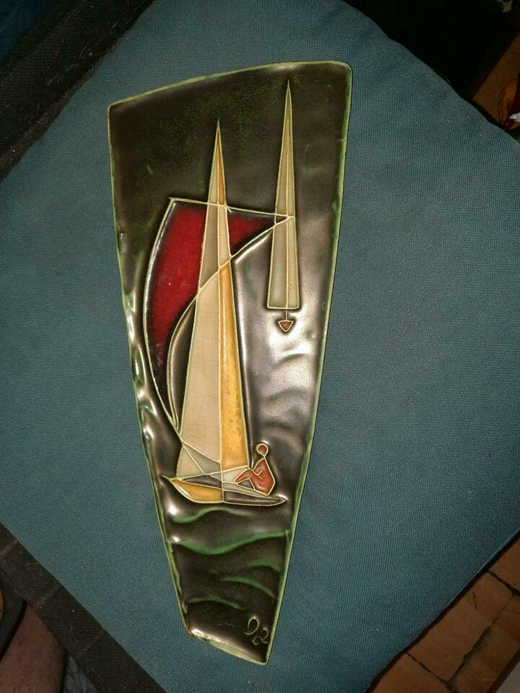 Bild 2: Keramik bild Schäffenacker Segelboot