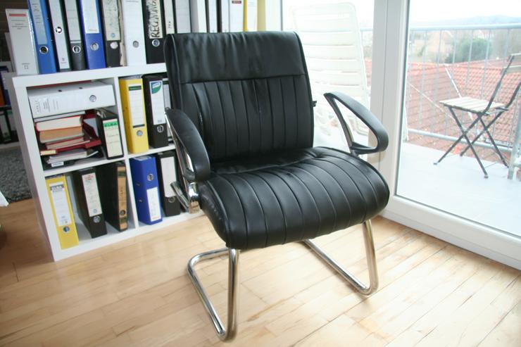 4 Büro- Konferenzsessel - Schwinger-neuwertig - stylisch - Bürostühle - Bild 1