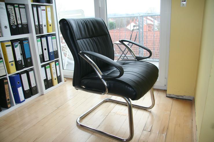 4 Büro- Konferenzsessel - Schwinger-neuwertig - stylisch - Bürostühle - Bild 3