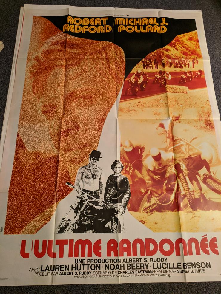 1970 CH Orginal Plakat Robert Redford Biker Spezial Großformat