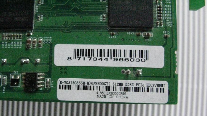 Bild 3: Grafikkarte Point of View 8600 GTS, 512MB DDR3 (VGA150856H)