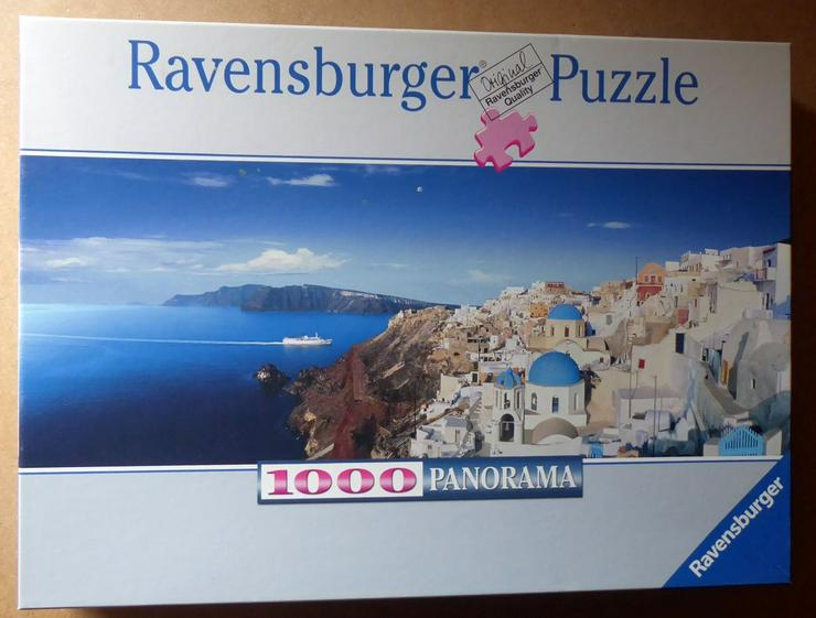 Santorin  Panorama  Puzzle komplett  1000 Teile