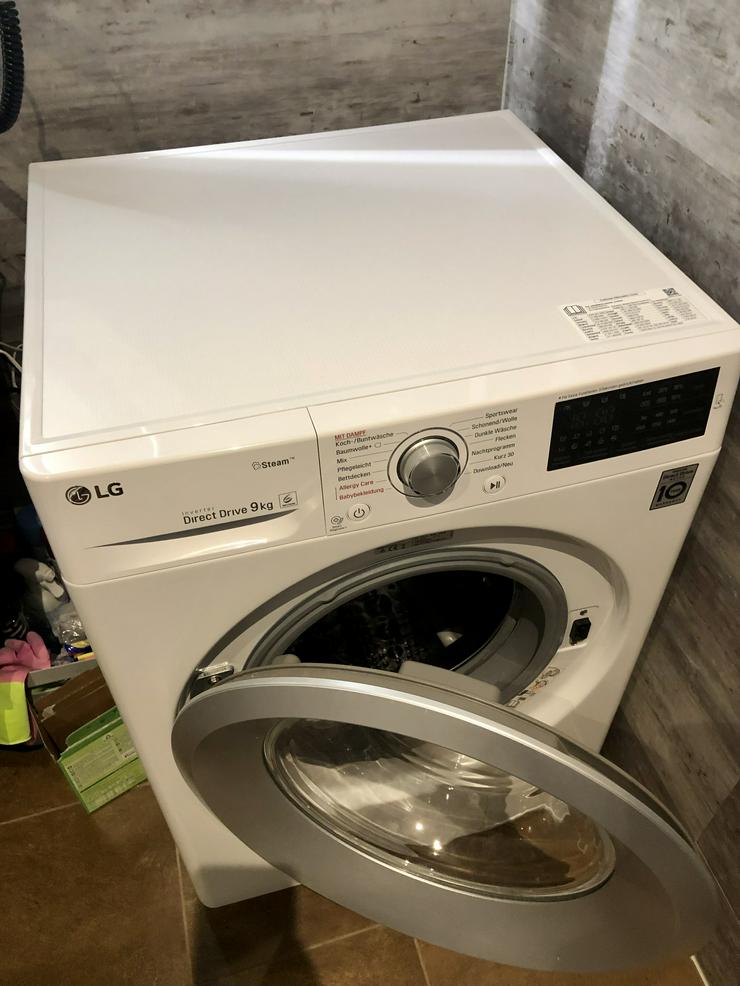 Bild 4: Neuwertige LG-Waschmaschine 9 kg, 1400 U, Garantie bis Feb 2023