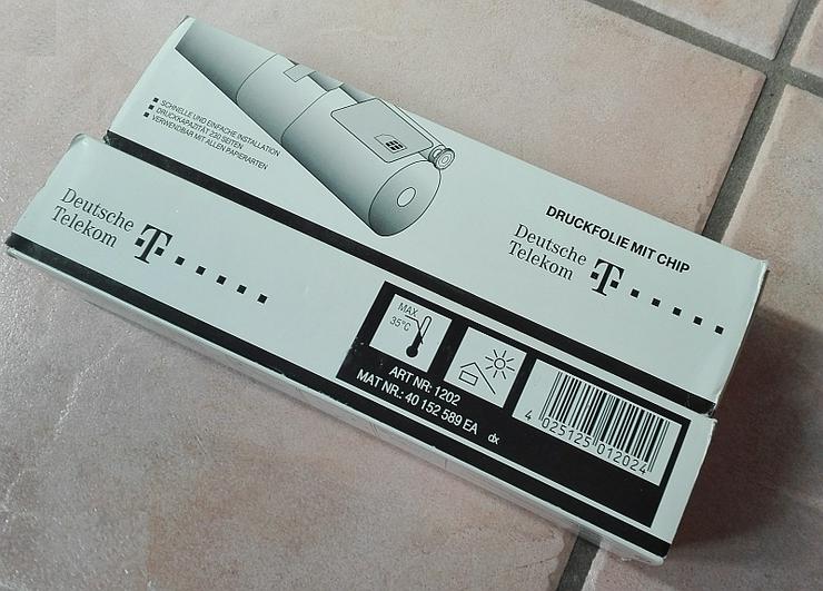 Telekom Druckfolie DF01 mit 230 Seiten mit Chip Art Nr 1202, MNr 40152589 EA, EAN 4025125012024