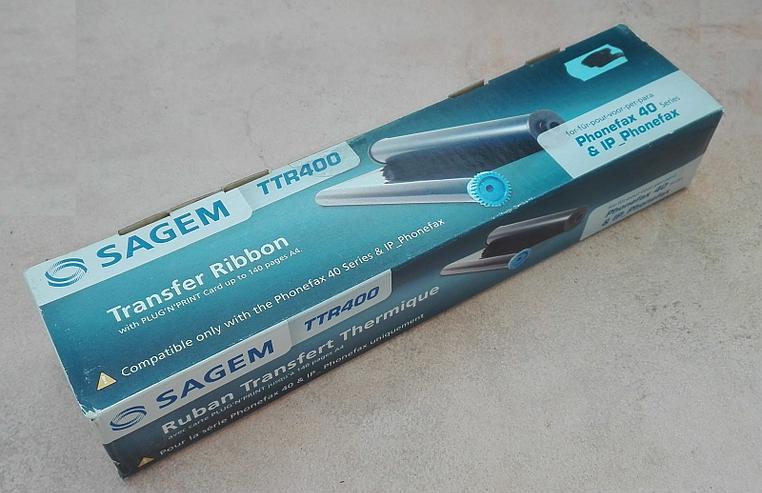 TTR 400 ORIGINAL Druckfolie für Sagem Phonefax 40 43,s,45ds 47ts 48,49,tds / DUO, ca. 140 Seiten, Inklusive Zahnräder und Spezialchip