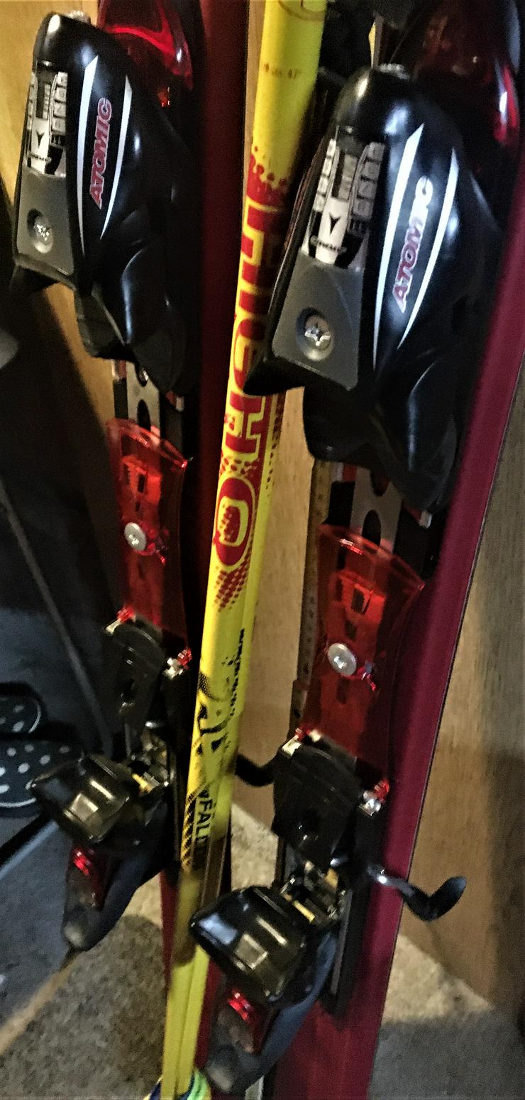 Bild 5: Skiausrüstung komplett mit Ski, Stöcken, Schuhen u. Transportsack