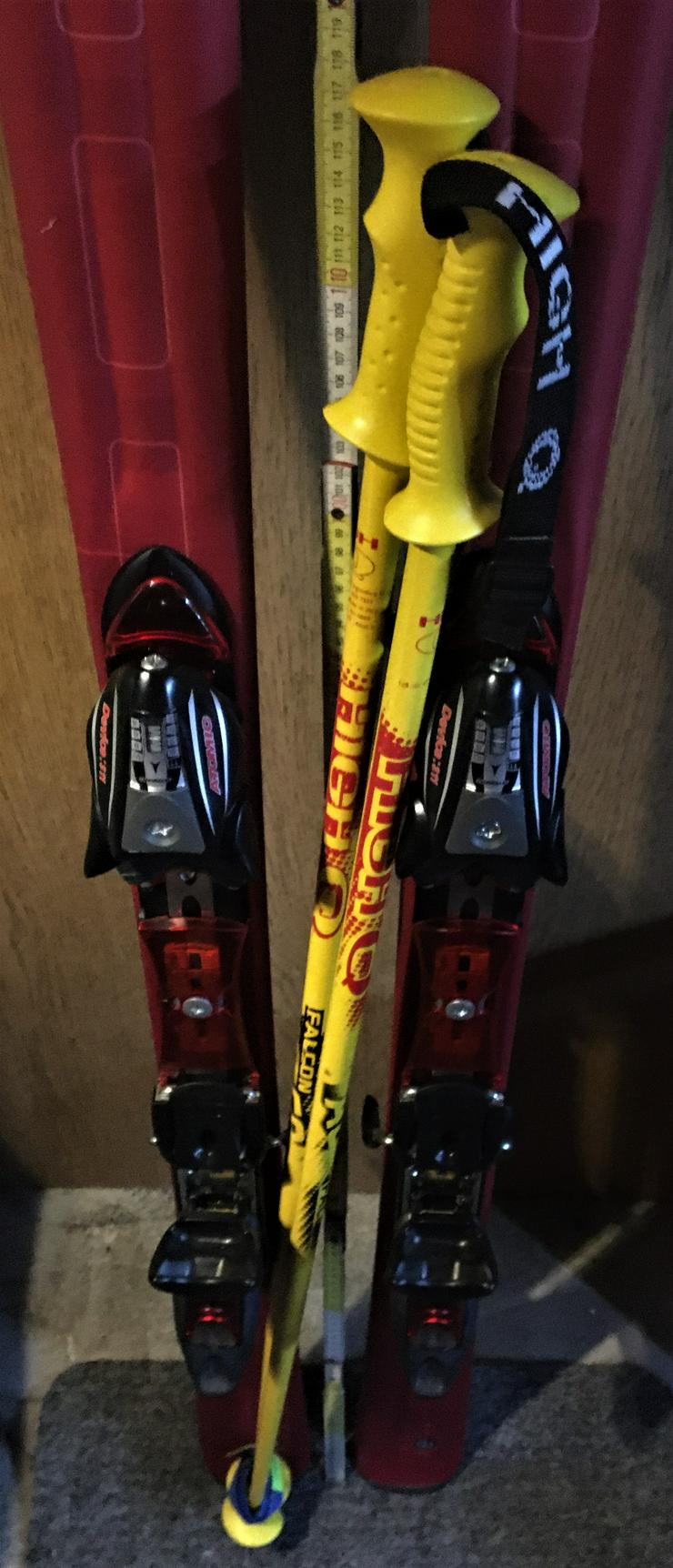 Bild 6: Skiausrüstung komplett mit Ski, Stöcken, Schuhen u. Transportsack