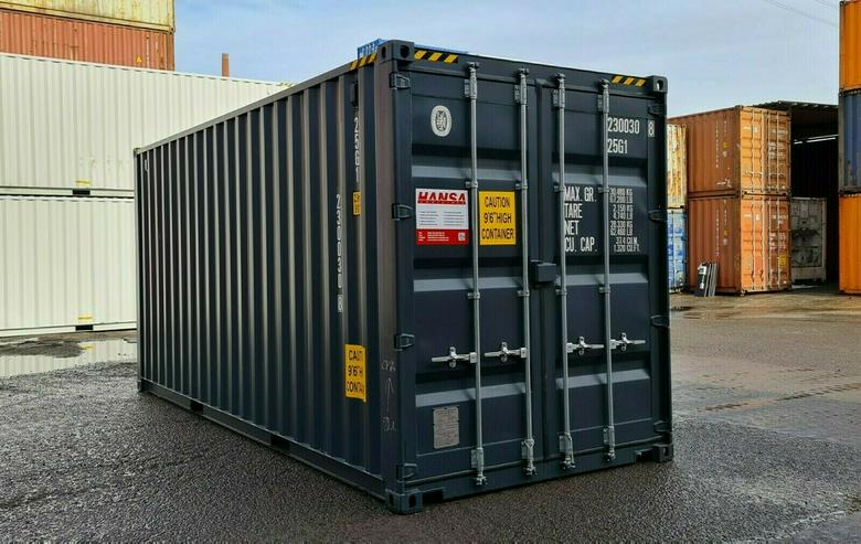 20`HC Seecontainer NEU RAL 7016 Anthrazitgrau Lagercontainer Stahlcontainer - Umzug & Transporte - Bild 2