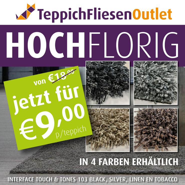Bild 1: Schöne hochflorige Teppichfliesen in A-Qualität ab 7,50 €