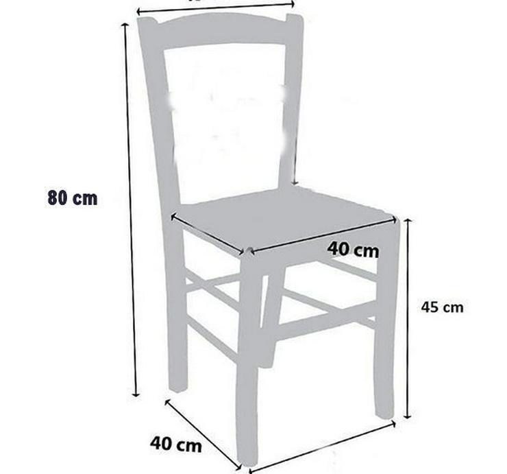 Holzstühle 6 , Buche, mit Geflecht in Natur - Stühle & Sitzbänke - Bild 4