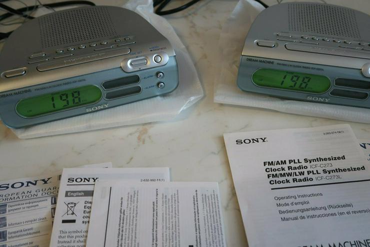 zwei Clock Radio SONY ICF C273L - Radios, Radiowecker, Weltempfänger usw. - Bild 5