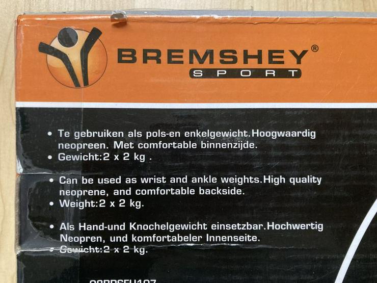 Bild 3: NEU Bremshey Gewichtsmanschetten Set 2 x 2,0 kg