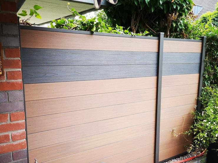 Gartenzaun aus WPC mit Aluminium - oder WPC Pfosten - Zäune & Tore - Bild 1