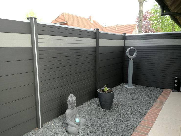 Bild 9: Gartenzaun aus WPC mit Aluminium - oder WPC Pfosten