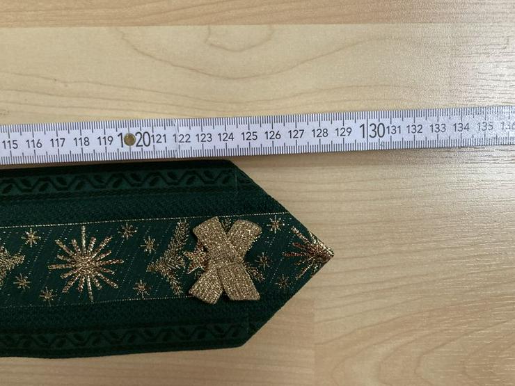 Bild 10: UNBENUTZT Tischläufer Weihnachten Sterne Tannenzweige 130 cm 