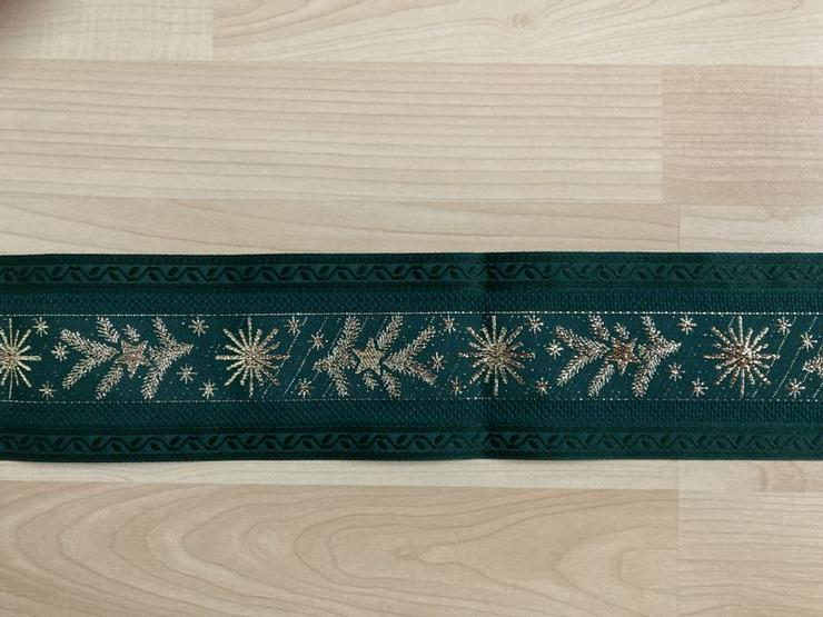 UNBENUTZT Tischläufer Weihnachten Sterne Tannenzweige 130 cm  - Weihnachtsdeko - Bild 3
