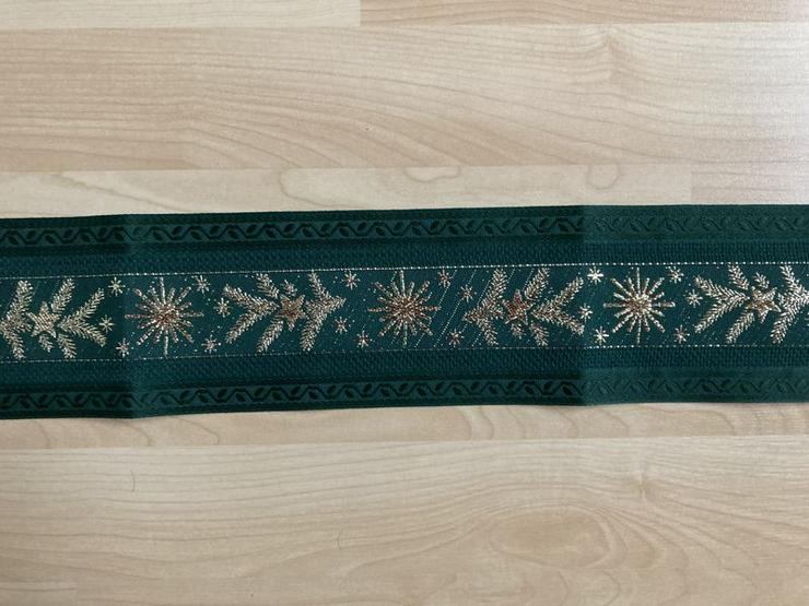 Bild 4: UNBENUTZT Tischläufer Weihnachten Sterne Tannenzweige 130 cm 