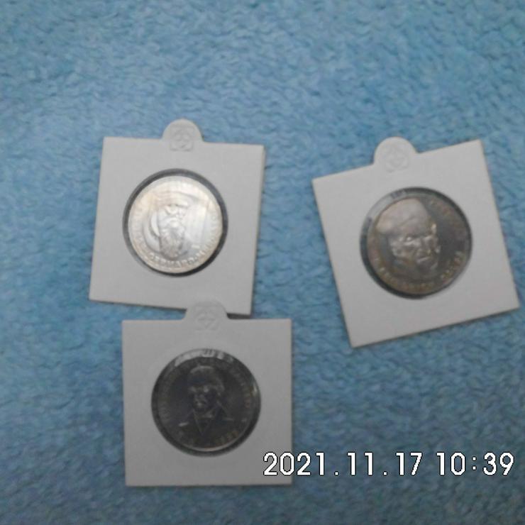 3 Stück 5 DM Gedenkmünzen Silber Stempelglanz
