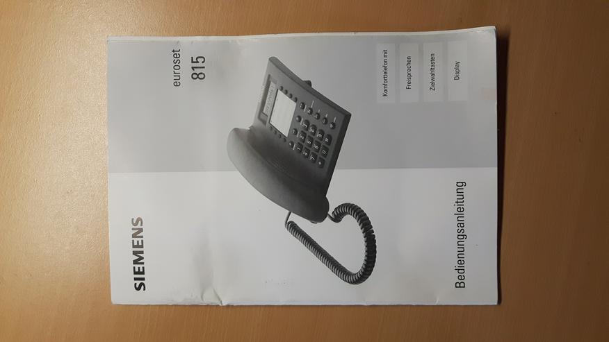 Siemens Euroset 815  ▪ Komforttelefon - Festnetztelefone - Bild 4