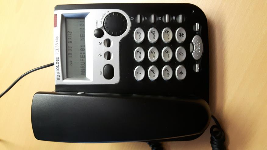 Bild 1: Audioline Tel38CLIP-Voll-Duplex Freisprech-Telefon