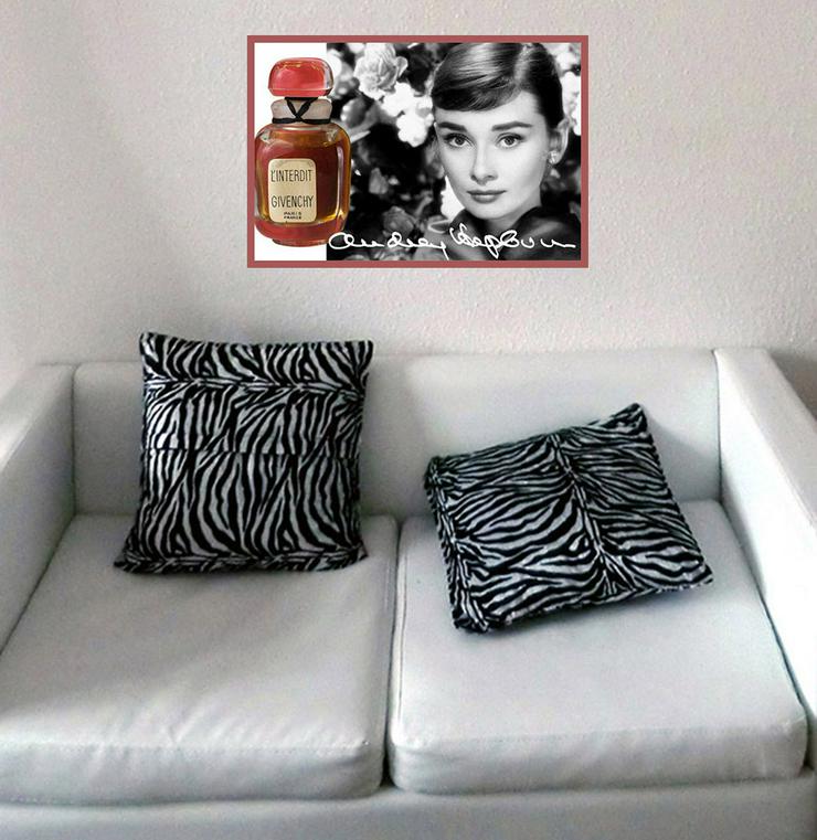 Bild 2:   Audrey Hepburn Givenchy HD Werbeplakat von 1960. Super Wanddekoration. Einmaliges Souvenir. XL 60x40 cm. 