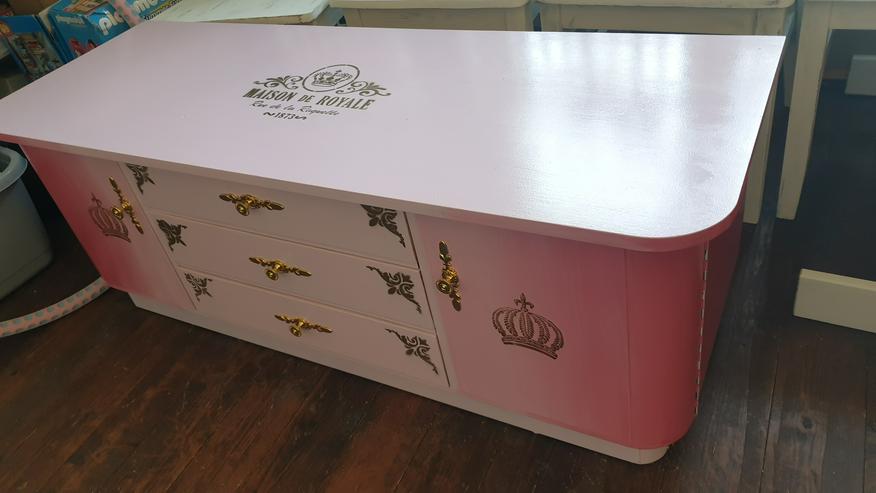 Prinzessinnen Kommode mit Spiegel Rosa Pink Gold - Schränke & Regale - Bild 10