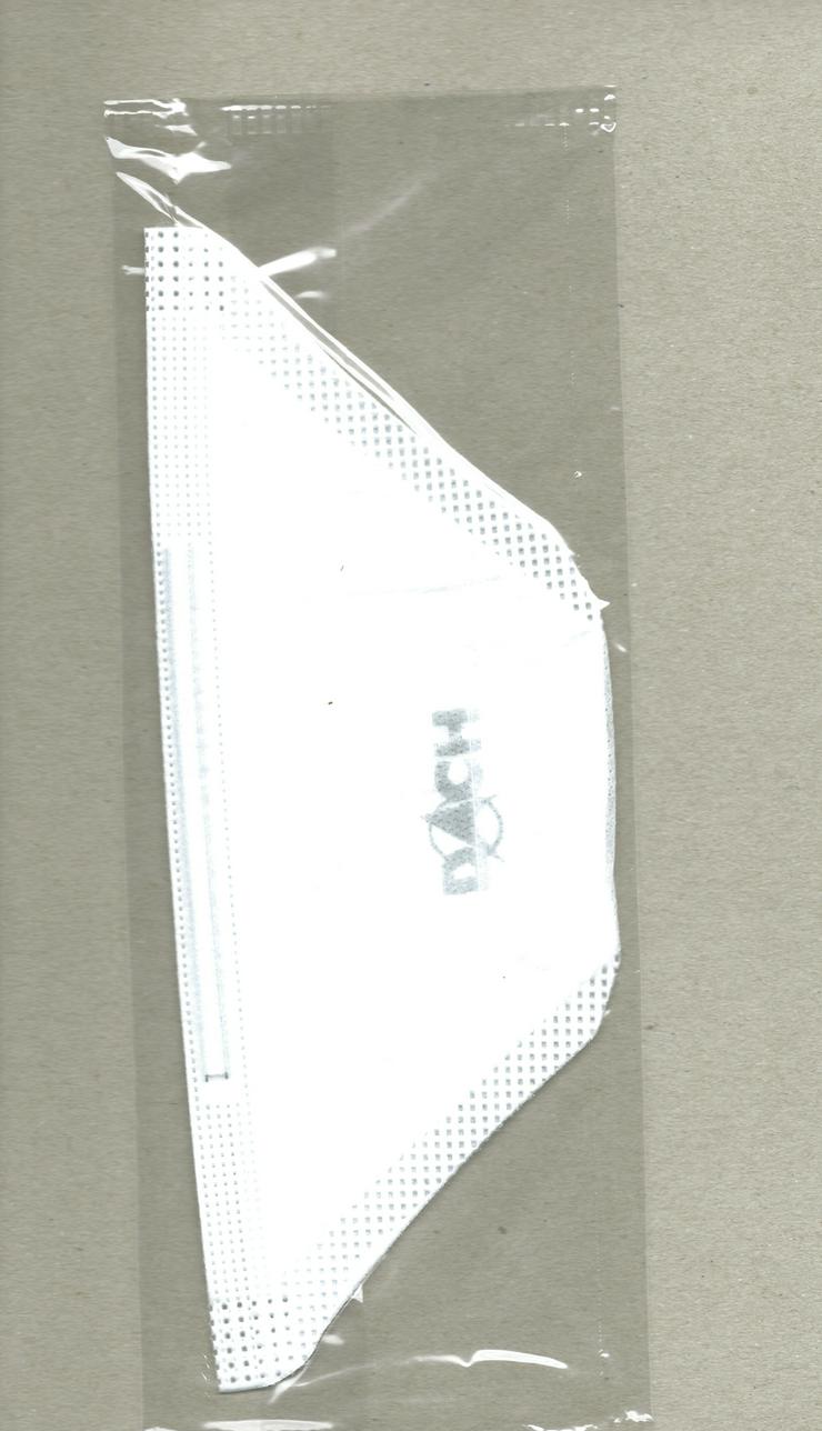 DACH 20 x FFP2 Maske Mundschutz Atemschutzmaske CE 2834 Kopfband - Hygiene & Desinfektion - Bild 4