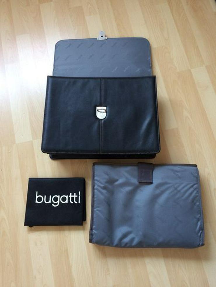 NEU BUGATTI Aktentasche m. herausnehmb. Laptoptasche / Rindsleder - Taschen & Rucksäcke - Bild 1