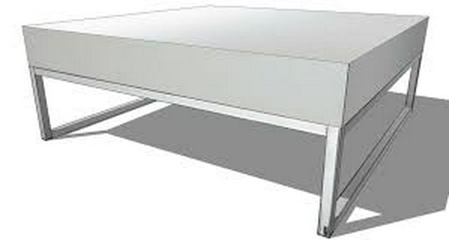 Tisch neu, originalverpackt, MAISONS DU MONDE Table basse blanc laqué EASY - Couchtische - Bild 2