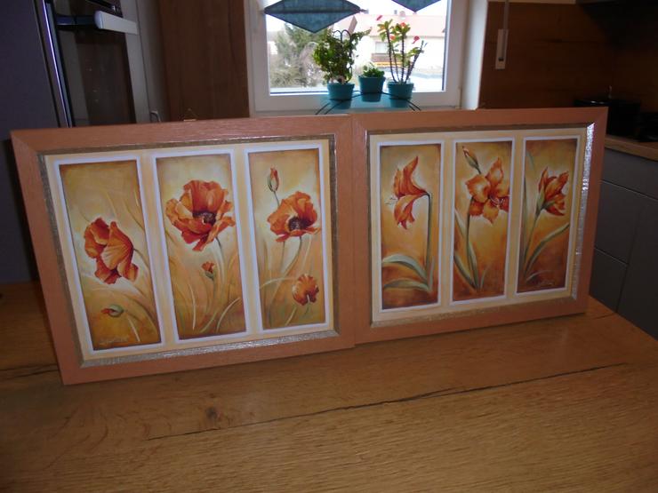 2 Bilder Blumenmotive Kunstdruck  34 x 29 cm von Svetland - Bilderrahmen - Bild 2