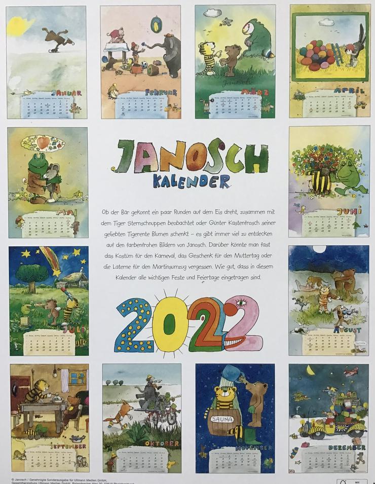 JANOSCH Kalender für 2022, DIN A2 Format - Kinder& Jugend - Bild 4