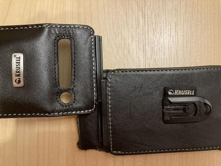 Bild 5: Krusell Gürtel Tasche Cover Leder schwarz iPhone 5/5S/SE
