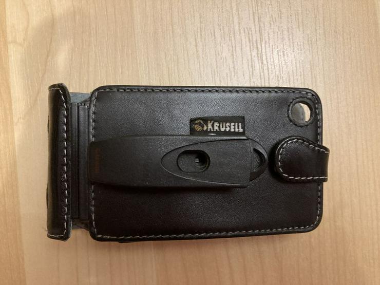 Bild 6: NEUWERTIG Krusell Gürtel Tasche Cover Leder schwarz iPhone 3G