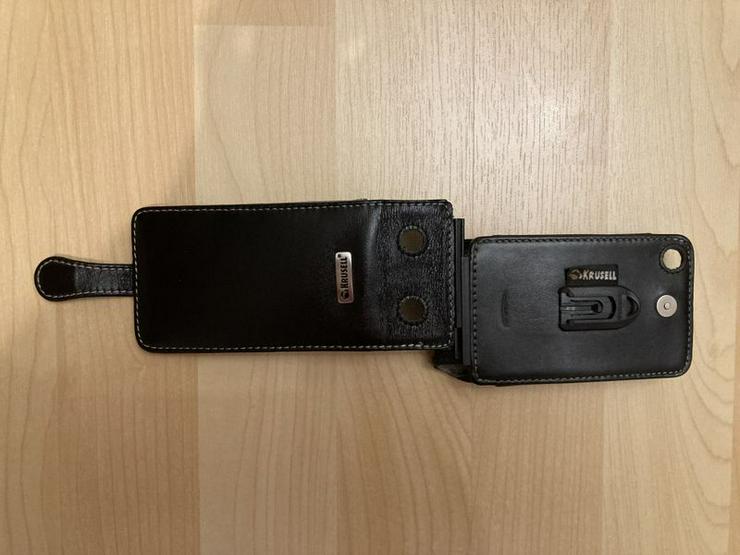 NEUWERTIG Krusell Gürtel Tasche Cover Leder schwarz iPhone 3G - Cover & Schutzhüllen - Bild 3