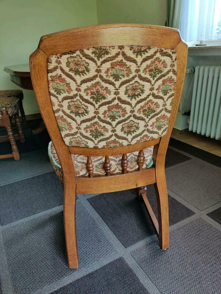 Massivholztisch Oval mit 6 Stühlen.Vintage 80 Jahre - Esstische - Bild 7