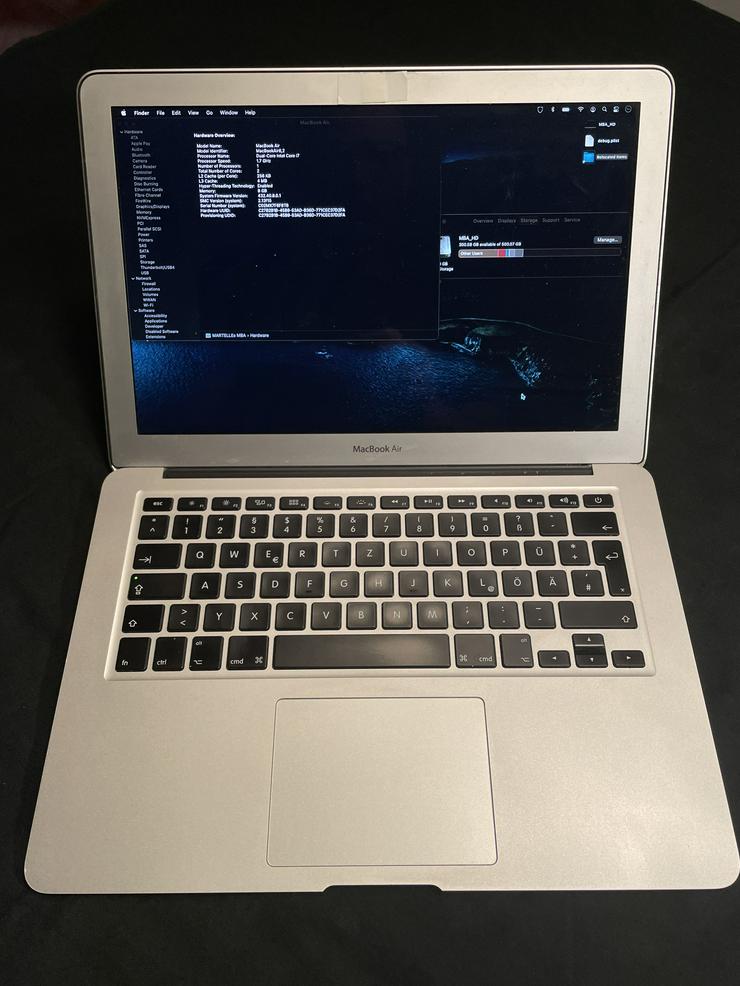 Bild 3: MacBook Air mid 2014, Modell A1466, 1.7 GHz Intel Core i7, 8GB RAM, 500GB SSD