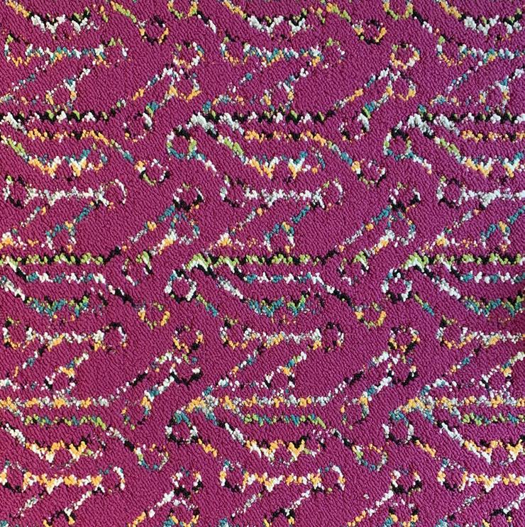Dekorative Visual Code Teppichfliesen in mehreren frischen Farben