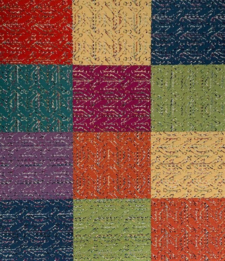 Dekorative Visual Code Teppichfliesen in mehreren frischen Farben - Teppiche - Bild 12