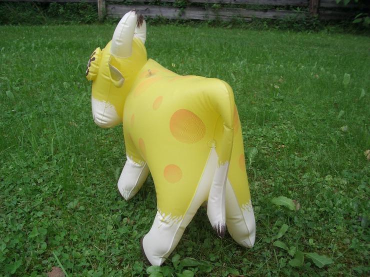 Bild 3: Süße, lustige aufblasbare Deko- Kuh vmtl. 70er/ 80er Jahre super rar!