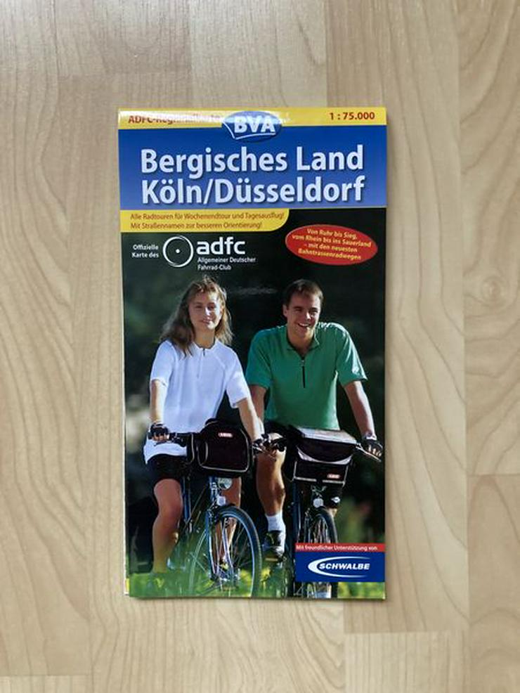 UNBENUTZT ADFC-Regionalkarte Berg. Land/Köln/Düsseldorf