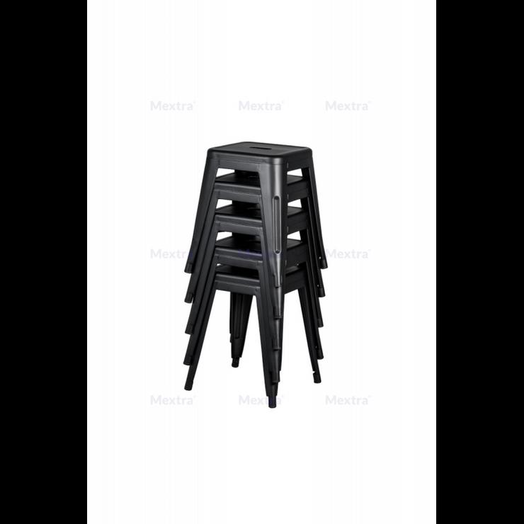 SCHEMEL PARIS INSPIRIERT VON TOLIX SCHWARZE MATTE - Stühle & Sitzbänke - Bild 2