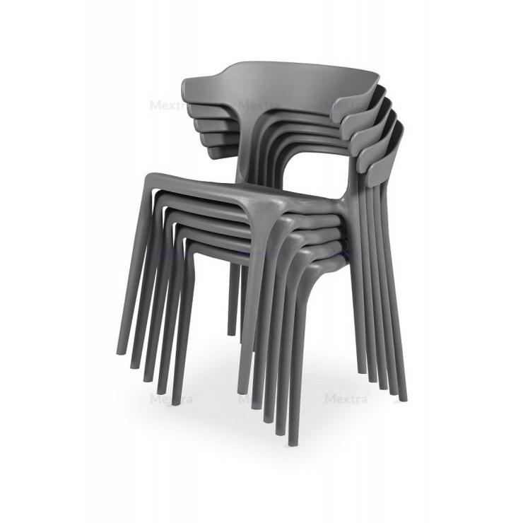 RESTAURANTSTUHL/ CAFFÉSTUHL SIESTA GRAU - Stühle & Sitzbänke - Bild 4