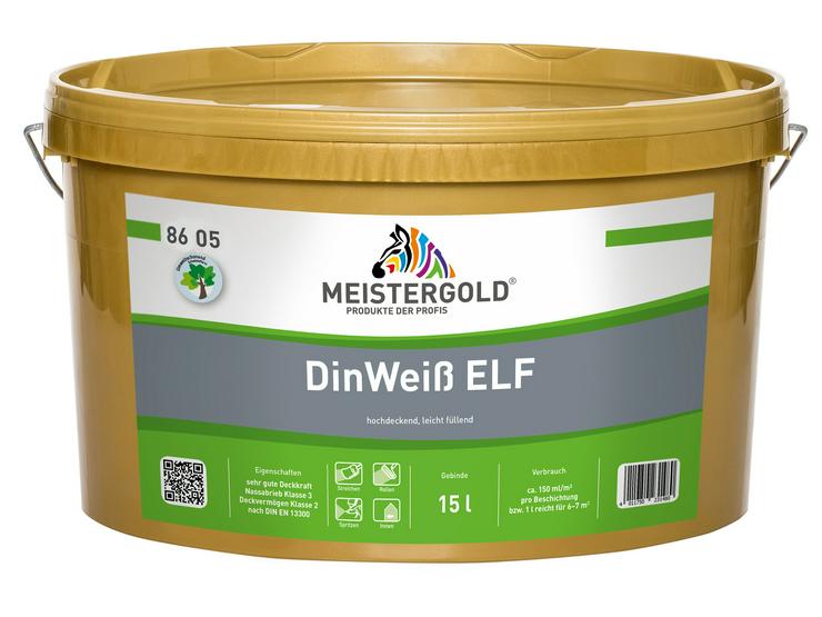 Meistergold DinWeiß matt ELF 15L Wandfarbe